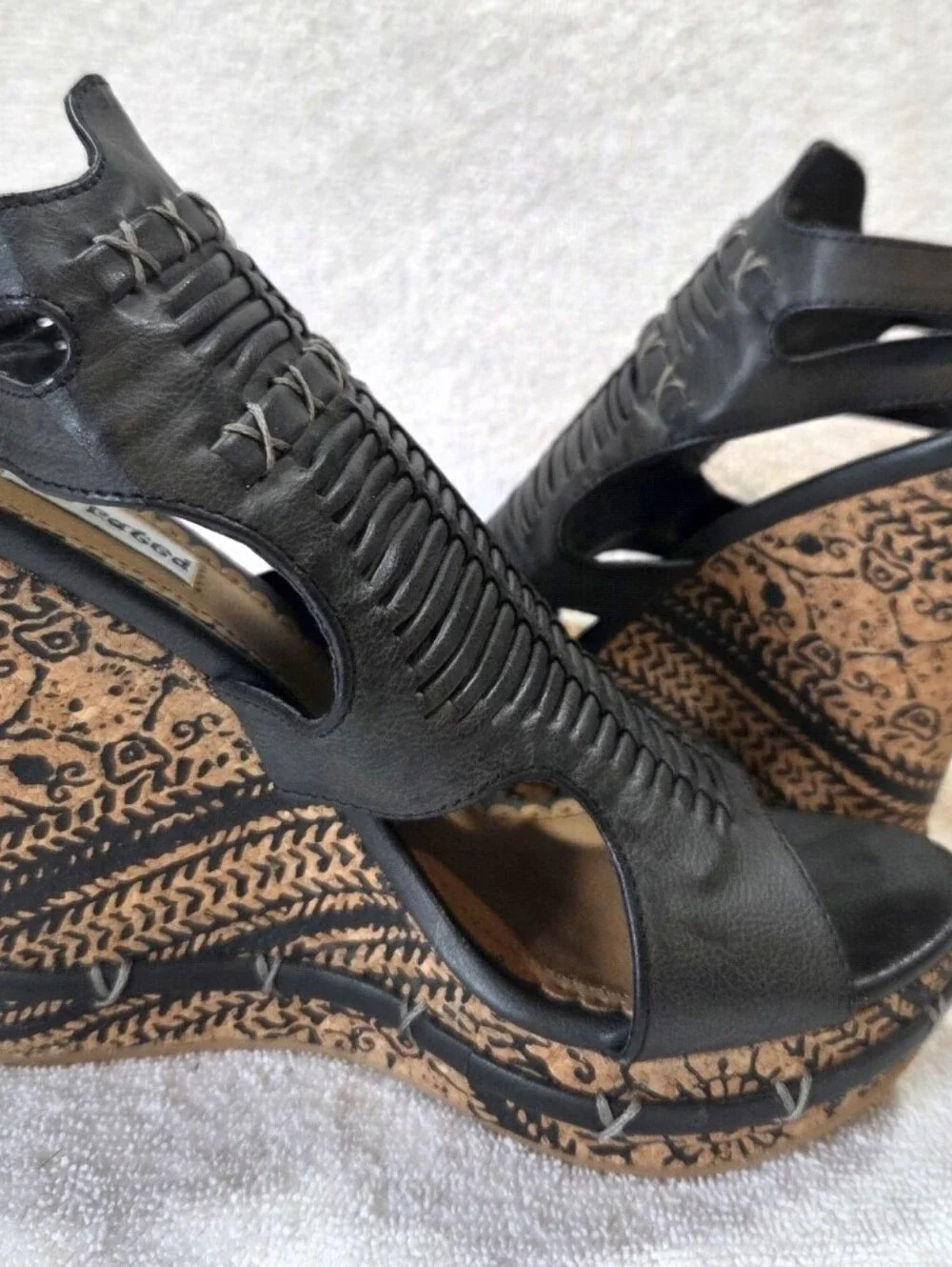 Like New Size 8 Cork Heel Wedges By not rated